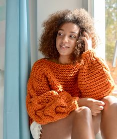 Burnt Orange Jumper, Orange Fall Sweater, Orange Personality, Personality Board, Witchy Fall, Winter Orange, Winter Board, Stylish Inspiration, Orange Pullover