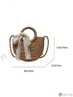 Bird in Bag - Stylish Womens Woven Bag: Versatile Crossbody, Shoulder, and Handbag; Ideal for Shopping and Travel Summer Beach Satchel With Mobile Phone Bag, Summer Shopping Mobile Phone Bag, Summer Casual Satchel With Mobile Phone Bag, Summer Everyday Mobile Phone Bag, Summer Crossbody Mobile Phone Bag, Vacation Crossbody Bag With Top Carry Handle, Summer Bucket Bag For Mobile Phones, Summer Satchel Straw Bag With Mobile Phone Bag, Summer Handheld Satchel With Top Carry Handle