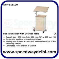 the bed side locker with overhead table is shown in this ad for speedway furniture