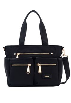 Efficiently organize your essentials with our Multi Zip Tote Bag. With multiple compartments and both shoulder and cross body straps, it offers versatility and convenience for your daily needs. Stay stylish and organized with this must-have accessory. Functional Shoulder Bag With Multiple Pockets For On-the-go, Black Travel Satchel With Multiple Pockets, On-the-go Multiple Pockets Crossbody Shoulder Bag, On-the-go Crossbody Shoulder Bag With Multiple Pockets, Crossbody Shoulder Bag With Multiple Pockets For On-the-go, Versatile Bags With Multiple Pockets For On-the-go, Black Shoulder Bag With Multiple Pockets For On-the-go, Modern Everyday Shoulder Bag With Multiple Pockets, Modern Black Shoulder Bag With Multiple Pockets