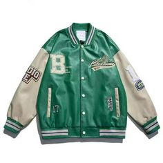 American retro letter embroidery jackets coat women's 2022 new spring street hip-hop baseball uniform couple loose all-match top Size Table M: Shoulder:62cm Bust:126cm Length:70cm Sleeve> L: Shoulder:63cm Bust:130cm American retro letter embroidery jackets coat women's 2022 new spring street hip-hop baseball uniform couple loose all-match top Size Table M: Shoulder:62cm Bust:126cm Length:70cm Sleeve:56cm L: Shoulder:63cm Bust:130cm Length:72cm Sleeve:57cm XL: Shoulder:64cm Bust:134cm Length:74cm Street Letters, Leather Baseball Jacket, Baseball Jacket Men, Hip Hop Trends, Leather Varsity Jackets, Casual Leather Jacket, Pu Leather Jacket, Letter Embroidery, Baseball Jacket