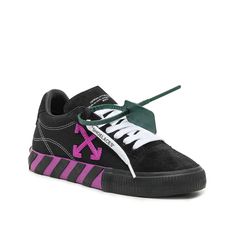 Off-White-Low Vulcanized Sneaker - Women's Make a statement in the Low Vulcanzied sneakers from Off-White. These kicks feature a dark standout color, playful ironic labels, and of course, the classic zip tie logo. About the Brand : When Virgil Abloh first released his fashion collection in 2012, he had no idea the legacy that would follow. Now, Off-White is taking the industry by storm thanks to its ironic "too cool to care" style loved by celebrities. Dare to reimagine streetwear as you know it Tie Logo, White Sneakers Men, White Nike Shoes, Pretty Shoes Sneakers, Shoes Outfit Fashion, Off White Shoes, Mid Top Sneakers, Orange Shoes, White Sneakers Women