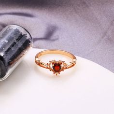 Holiday Notice: We will be on holiday from Feb 6 to Feb 15 for the Spring Festival. Orders will be shipped after we resume work.  Heart Garnet Promise Ring, Valentine’s Day Gifts for Girlfriend, Garnet Engagement Ring, Love Heart Promise Ring, Proposal Ring, Gifts Features• Made to Order. • Material: 925 Silver • Gold Color: Rose Gold • Stone Type: Natural Red Garnet • Ready to Ship in 7-10 Business Days Want to find out more? Check out my shop https://www.etsy.com/shop/ZoeJewelryStudioThank you Red Ring For Valentine's Day Promise, Red Heart Ring For Valentine's Day Promise, Valentine's Day Ruby Heart Promise Ring, Red Heart-shaped Promise Jewelry, Valentine's Day Heart-shaped Crystal Promise Ring, Marquis Engagement Rings, Heart Promise Rings, Unique Promise Rings, Garnet Engagement Ring