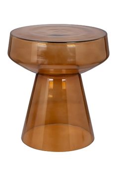 Brown Glass Side Table | OROA Bowen  | Oroa.com Pedestal End Table, Glass Side Table, Glass Top End Tables, Decorative Wall Sconces, Glass Pedestal, Coffee Table Desk, Glass Side Tables, Wine Rack Wall, Living Room Lounge