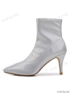 Glamorous Women's Metallic Low Heeled Booties Low Heel Booties, Pu Boots, Style Chic, Low Heels, Casual Style, Heel Height, Split, Heels, Boots