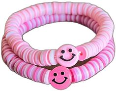 Fun Pink Bracelets With Letter Beads, Pink Playful Bracelets With Letter Beads, Fun Pink Bracelet With Letter Beads, Playful Pink Beaded Bracelets For Friendship, Handmade Pink Novelty Stretch Bracelet, Fun Pink Adjustable Stretch Bracelet, Handmade Novelty Pink Stretch Bracelet, Pink Adjustable Stretch Bracelet, Pink Adjustable Stretch Bracelet, Fun Style