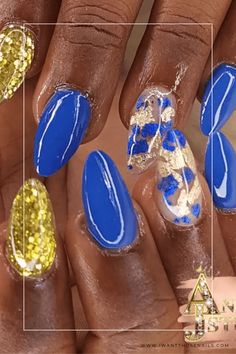 Royal Blue Nails