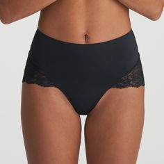 High-waist briefs for a cool retro silhouette. Black is a classic you cannot afford to do without in your lingerie drawer. Chic Black Stretch Shapewear, Elegant Bottoms With Built-in Bra And Stretch, Chic Seamless Shaping Shapewear, Chic Shaping Seamless Shapewear, Elegant Moderate Coverage Shapewear Brief, Elegant Supportive Solid Color Shapewear, Elegant Brief Shapewear With Moderate Coverage, Elegant Shapewear With Moderate Coverage, Elegant Supportive Solid Shapewear