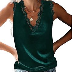 Velvet Cami, Tank Top Camisole, Knit Crop Top, Green Blouse, Puff Sleeve Top, Long Blouse, Retro Dress