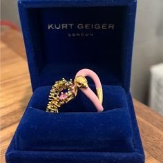 Kurt Geiger Multi Color Ring , Size 8. Never Worn , Comes With Box . Beautiful #Kurtgeiger Kurt Geiger Jewelry, Gem Ring, Ring Color, Kurt Geiger, Color Ring, Womens Jewelry Rings, Multi Color, Ring Size, Gems