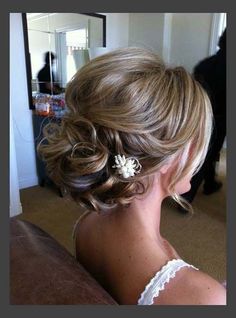 Wedding hair Vlasové Trendy, Updos For Medium Length Hair, Wedding Hairstyles Updo, Short Hairstyle, Formal Hairstyles