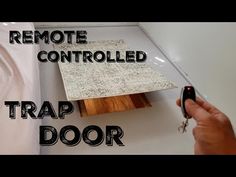 the remote controlled trap door is open and ready to be used by someone in their home