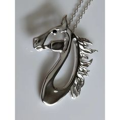 Beautiful sterling silver horse head with flying mane, very true to life!  Set it off perfectly with the matching earrings for only $10 more for a LIMITED TIME.  The horse is exquisitely detailed with a sparkling black CZ eye.  Not sold in stores!  The earrings are custom made to match the necklace perfectly. This pend Animal Themed Jewelry, Set It Off, Equestrian Gifts, Horse Necklace, Silver Horse, Horse Jewelry, Horse Gifts, Horse Lovers, Free Earrings