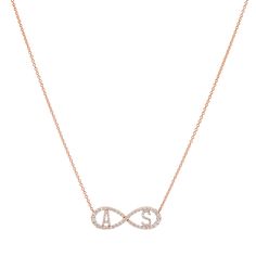 Chic sparkle with meaning makes this the perfect new necklace you need in your stack! This elevated version of the symbolic infinity symbol not only carries a spiritual meaning but also adorns your neckline with chic sparkle. Representing anything that is infinite in value, but adding even more meaning to that notion now you can personalize this 14K Solid Gold handcrafted custom Diamond Infinity Letter Necklace with your favorite letters to carry with you every day. Pairs beautifully with our Di Personalized Infinity Necklace Elegant Style, Infinity Necklace With Diamond Accents, Elegant Personalized Infinity Necklaces, Elegant Infinity Cable Chain Necklaces, Elegant Personalized Infinity Necklace, New Necklace, Letter Bracelet, Infinity Symbol, Spiritual Meaning