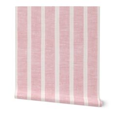 a pink and white striped wallpaper