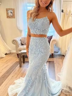 Two Piece Dress Formal, 2 Piece Prom Dresses, 2 Piece Formal Dresses, Two Piece Prom Dresses, Two Piece Formal Dresses, Blue Mermaid Prom Dress, Two Piece Prom Dress, Sweet Sixteen Dresses, 2 Piece Prom Dress