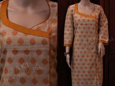 Salwar Neck Designs, Churidar Neck Designs, Churidar Designs, Simple Kurti Designs, Neck Designs For Suits, Salwar Designs, Kurti Designs Latest, White Kurta, Long Kurti Designs