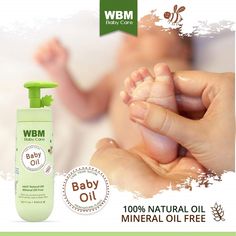 Safety matters, even more, when we are talking about baby’s skincare. WBM Baby Care body oil is clinically tested for being gentle and safe towards a baby’s delicate skin. The baby’s skin is thin, soft, and tends to lose moisture fast. Our natural body oil for babies is light in texture and non-staining on clothes. You can use it before or after bath for comforting moisture. Pure and organic ingredients protect your baby’s skin today for a healthier tomorrow. The baby oil is composed of organic olive oil, sunflower oil, wheat germ oil, jojoba oil, vitamin E, and some other essential oils to give your baby’s delicate skin a healthy massage that is full of nutrients. Body Massage Oil, Stain On Clothes, Baby Massage, Organic Olive Oil, Healthy Oils, Baby Oil, Oil Plant, Natural Baby, Skin Care Essentials