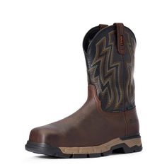 Pull On Work Boots, Composite Toe Work Boots, Roper Boots, Steel Toe Work Boots, Waterproof Boots, Work Boots, Mens Casual Shoes, Dark Brown, Fashion Boots