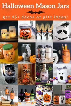 halloween mason jars are great for decor