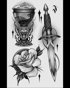 Tattoos Realism, Noir Tattoo, Realism Tattoos, Petit Tattoo, Flash Tattoo Designs, Traditional Tattoo Design, Dark Art Tattoo