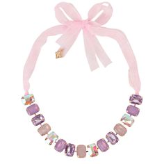 This FAOabulous by FAO Schwarz collar necklace is perfect for special occasions, birthdays, dress-up events or as gifts for your little fashionista. The necklace has a sheer ribbon tie closure for saftey and comfort and allows for perfect positioning on smaller necklines. The frontal stones alternate between shiny and opaque faceted acrylic stones for optimal shimmer and shine. This is a great piece to mix and match while playing dress-up or attending any special event. Adjustable Ribbon Necklaces For Party, Purple Whimsical Necklace For Party, Adjustable Pink Ribbon Necklace, Whimsical Purple Necklace For Party, Pink Ribbon Jewelry For Party, Cute Multicolor Necklaces For Party, Playful Adjustable Party Necklaces, Pink Playful Party Necklaces, Playful Pink Necklace For Party