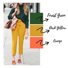 Mustard Colour Combination, Mustard Outfits, Color Outfits