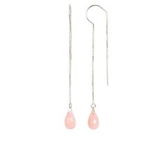 "Beautiful Pink Opal threader earrings. Being October Birthstone, these earrings makes a wonderful jewelry gift for an October Birthday. Handmade by BoutiqueBaltique. Matching necklace: https://etsy.me/3tqUB7q M A T E R I A L S: * natural pink opal * dangling from: thread-through or U-shape threaders * 14k Gold Filled / 14k Rose Gold Filled / Sterling Silver / 14k Solid Gold * our beautiful branded gift box SIZE: * pink opal: 8-9 mm Tall * earrings: - 1 3/4\" (4,5 cm) - on U-shape threaders - 3\ Pink Briolette Earrings As Gift, Pink Briolette Earrings For Gift, Pink Long Drop Earrings As Gift, Pink Briolette Earrings For Pierced Ears, Pink Sterling Silver Briolette Earrings, Pink Briolette Sterling Silver Earrings, Pink Opal Earrings, Tiffany Stone, Earrings Opal