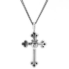 king baby traditional cross crowned heart pendant Men's Cross Necklaces, Heart Coin, Mens Cross Necklace, Cross Necklaces, Star Of David Pendant, King Baby, Mens Crosses, Silver Heart Pendant, Sterling Silver Mens