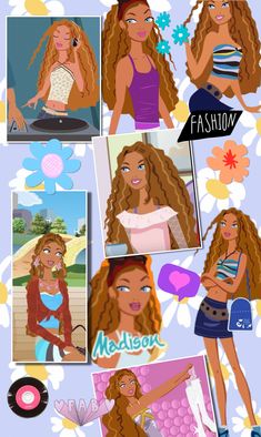 Madison from MyScene Sunny Madison Restyle, Scene Aesthetic Outfits, Myscene Dolls, Delancy Devin, My Scene Madison, Animated Fashion, Cartoon Network Fanart