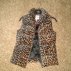 Reposhing This Item I Purchased From @Ariel_paschall. Loved It, But Unfortunately It Was Too Small For Me & I’m Ready To Rotate For Something New. Questions? Leave A Comment Below! Trendy Fitted Leopard Print Outerwear, Juicy Couture Jacket, Couture Jackets, Juicy Couture Black, Puffer Vest, Juicy Couture, Ariel, Something New, Black And Brown