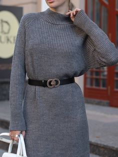 Trendy chunky knit sweater dress is made of wool and acrylic yarn, it's not itchy and feels pleasant to the skin.  *Dress length is 115 which is 45,2 inches Sleeve length is 66 cm or 25,9 inches Perfectly combines with all boots and shoes Material: 50% wool 50% acrylic SIZES The dress is available in 2 sizes  S which corresponds to 2-4 US numeric M which corresponds to 6-8 US numeric L corresponds to 8-10 US numeric PAYMENT You can pay for your order with a credit card! Write me a message and I'll send you instruction from ETSY   SHIPPING Standard shipping is FREE to the USA If you want to have express shipping, please, upgrade your option while checking out. QUESTIONS If you hesitate or want to make sure the skirt fits you, write me a message, I'll gladly help you. Wool Midi Dress, Knitted Sweater Dress For Fall, Long Ribbed Sweater For Winter, Chunky Knit Sweater Dress For Fall, Long Ribbed Winter Sweater, Knitted Knee-length Sweater Dress For Fall, Casual Acrylic Sweater Dress For Fall, Winter Turtleneck Ribbed Sweater Dress, Trendy Knitted Winter Dresses