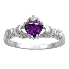 Heart Birthstone Ring Silver Wedding Engagement for Women Jewelry Brand Name: Genuine-GemstoneMetals Type: BrassGender: WomenMaterial: MetalStyle: Cute/RomanticRings Type: Wedding BandsShape\pattern: HeartSurface Width: 9mmSetting Type: Prong SettingOccasion: WeddingItem Type: Rings Rings Pandora, Heart Promise Rings, Friendship Ring, Amethyst Heart, Friendship Rings, Silver Anniversary, Anniversary Jewelry, Cz Ring, Rings Jewelry