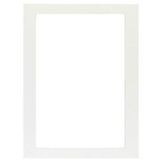 an empty white frame on a white background