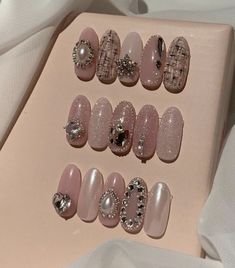 Band Nails, Short Gel Nails, Pretty Gel Nails, Nail Art Designs Videos