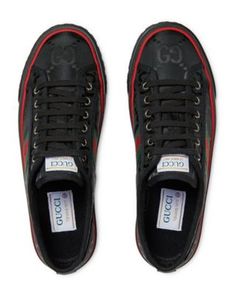 Gucci Women's Gucci Tennis 1977 Low Top Sneakers Gucci Black Sneakers With Logo Print, Black Gucci Sneakers With Logo Print, Gucci High-top Sneakers With Vulcanized Sole, Gucci Vulcanized Sole Sneakers For Streetwear, Gucci Sneakers With Vulcanized Sole For Streetwear, Gucci Lace-up Sneakers With Vulcanized Sole, Gucci Sneakers With Vulcanized Sole, Gucci Sneakers With Vulcanized Sole And Lace-up, Gucci Custom Logo Sporty Sneakers