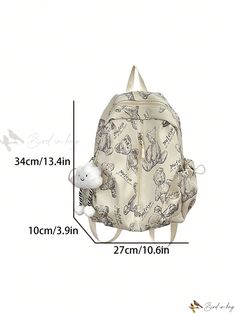 Bird in Bag - Women's Campus Commuter Backpack with Multi-Pockets Commuter Backpack, Campus Backpack, Shoulder Backpack, Classic Backpack, Bird In Bag, Casual Bags, Bags Women, Color Blocking, Style Casual