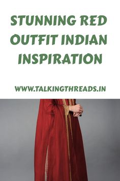 Stunning red Indian outfit with gold embellishments and long sleeves. Indian Inspired