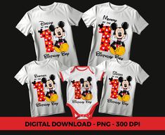 Mickey Mouse 1st Birthday Party Boy, Birthday Family Shirts, Mickey Mouse Birthday Shirt, Mickey Mouse First Birthday, 1st Birthday Shirts, Mickey Mouse Shirts, Mickey Birthday, Mickey Mouse Birthday, First Birthday Outfits