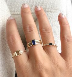 TOPAZ LONG SPEAR RING Jennie Kwon Ring, Multi Band Ring, Jennie Kwon, Aesthetic Rings, Imperial Topaz, Rings Collection, Gemstone Engagement, Chic Jewelry, Minimalist Rings