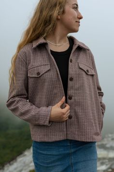 This Jacket will complete any fall outfit! Well-constructed and durable, this jacket (or shacket) is the perfect companion for your fall adventures. Flannel Jacket, Plaid Jacket, Outfit Inspo Fall, Fall Outfits, Plaid, Outfit Inspo, Cute Outfits, My Style, How To Wear