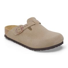 Boston Kids Suede Leather Taupe | BIRKENSTOCK Birken Stock Clogs, Birkenstock Socks, 2024 List, Birkenstock Clog, Birkenstock Clogs, Dream Items, Bday Wishlist, Boston Clogs, Boys Sandals