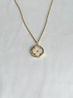 A luxurious lucky clover necklace that's so stunning on and matches everything. An absolute essential in every jewelry collection. Our chains are 100% stainless steel and hypoallergenic so they won't rust, tarnish, or turn your neck green. - Stainless steel chain - Lobster clasp closure - Cubic zirconia gold filled pendant - Select desired size / color at checkout Elegant Stainless Steel Necklaces As Gift For Her, Elegant Stainless Steel Necklace As Gift For Her, Elegant Stainless Steel Necklace Gift For Her, Elegant Stainless Steel Necklace For Her, Elegant Stainless Steel Flower Pendant Necklace, Elegant Stainless Steel Flower Pendant Jewelry, Elegant Stainless Steel Necklaces For Mother's Day, Luxury Stainless Steel Necklaces, Luxury Round Stainless Steel Necklace