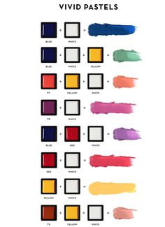 an iphone screen showing the different shades of paint that are used to create vivid colors