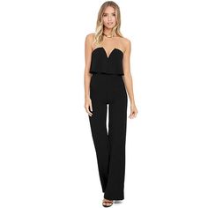 NEW BEGINNINGS JUMPSUIT - B ANN'S BOUTIQUE Elegant Strapless Jumpsuit For Spring Cocktail, Chic Strapless Jumpsuit For Spring Formal, Spring Party Strapless Jumpsuit In Solid Color, Flirty Sleeveless Jumpsuits For Evening, Flirty Sleeveless Jumpsuits And Rompers For Evening, Flirty Sleeveless Evening Jumpsuits And Rompers, Chic Fitted Strapless Jumpsuit For Going Out, Chic Strapless Jumpsuit For Date Night In Summer, Elegant Strapless Jumpsuit For Summer Cocktail