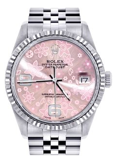 Watch Rolex Women, Pink Girly Things Accessories, Rolex Date Just, Rolex Datejust 36mm, Lirika Matoshi, Mens Rolex, Rolex Watches Women, Rolex Women, Rolex Date