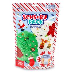 a package of christmas decorations on a white background