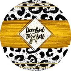 Licensed To Sell Black Leopard With Gold Metal Wreath Sign 8 Cowboy Crafts, Canada Christmas, Halloween Fruit, Valentines Gift Card, Southwest Design, Sublimation Printer, Ribbon Wreath, Metal Wreath, 3rd Party