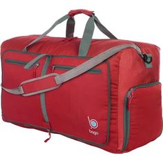 New Product Large Duffle Bag For Travel: 80l Capacity, Weighs 1.5 Lbs, Measures 11" X 15" X 27", Folds To 12.6" X 11.8" X 1.5. Use As Main Luggage, Weekender Bag, Sports Gear Storage, Camping Bag, Extra Shopping Bag Or Even As Hospital Bag. Weighs 75% Less Than Luggage! Durability: Heavy Duty Duffle Bag With Detachable Padded Shoulder Strap, 2 Bag Handles, Secure Pockets, 2-Way Zippers, Break-Resistant Pullers, Quality Buckles And Clips. High Quality Waterproof Duffel Bag In Different Colors. Co Functional Red Duffle Bag For Travel, Red Functional Bag With Luggage Sleeve, Functional Red Travel Bag For Outdoor Activities, Red Large Capacity Bags For Outdoor Activities, Red Functional Duffle Bag For Everyday Use, Functional Red Bag For Trip, Functional Red Travel Bag With Luggage Sleeve, Functional Red Bags For Trip, Red Travel Duffle Bag With Luggage Sleeve