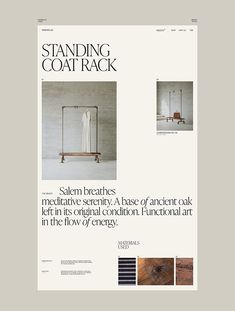 an article in the magazine standing coat rack